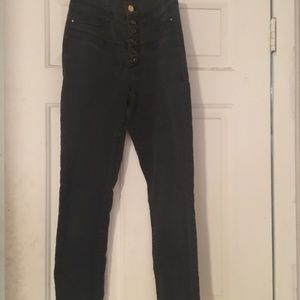 Black high waisted jeans